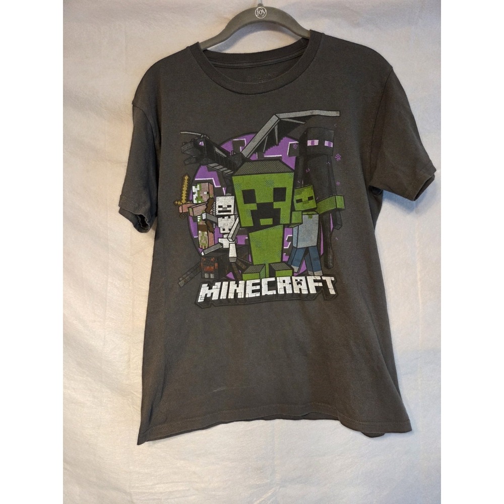 Minecraft ‎ Tshirt- Boys Medium Gray